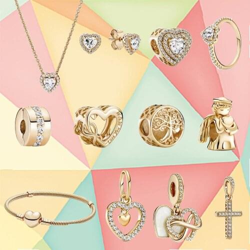 2021 New High Quality 100% 925 Silver Metal Cross Zirconia Pendant Necklace Suitable For Original Bracelet Diy Ladies Jewelry