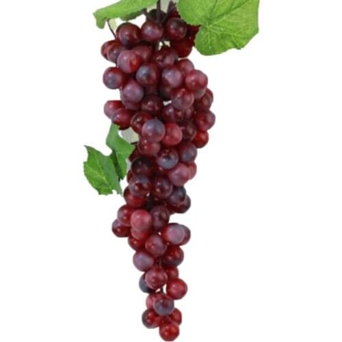 Artificial Grapes DIY Artificial Fruits Plastic Fake Fruit for Home Garden Decoration Christmas Wedding