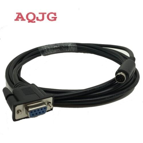 8P Mini Din Male to Female DB9 RS232 PLC Cable 2.5M for Mitsubishi Melsec PS2 to DB9 keyboard cable 3M 5M 1.5m 6ft
