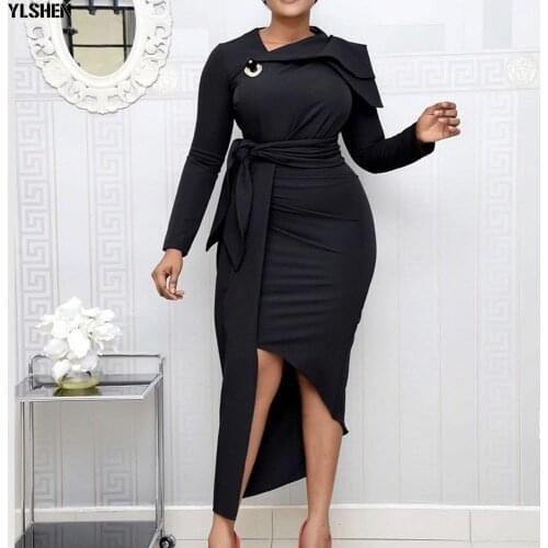 Summer African Dresses for Women Clothing 2021 Dashiki Irregular African Clothes Plus Size Retro Africa Bodycon Long Maxi Dress