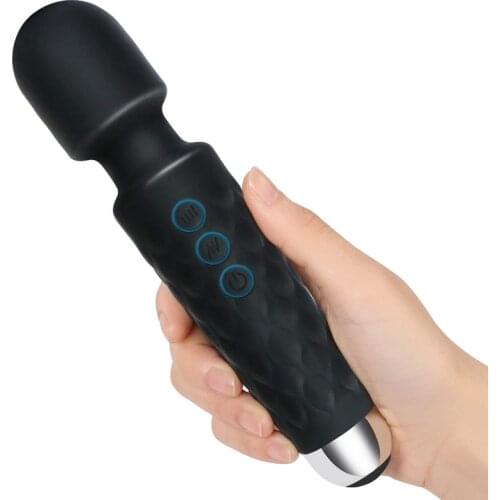 Hot Sell USB Massager OEM Logo Powerful Memory Handheld Wireless Cordless AV Big Wand Body Sex Toy Women Vibrators