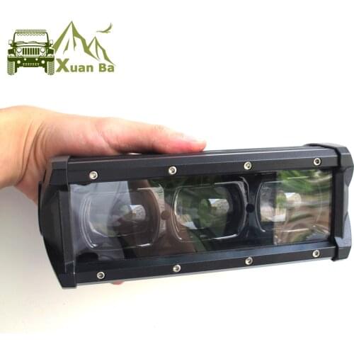6D Lens 8" 14" 20" 27" 33" 40" 46" 53 Inch Single Row Led Bar Light For Offroad 4x4 4WD Atv Uaz Flood Beam Driving Work Lights
