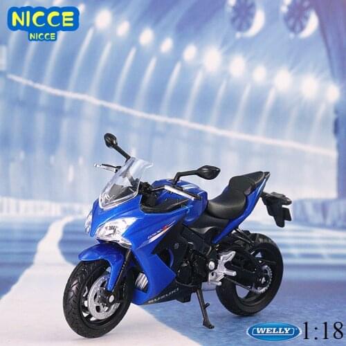 Welly 1:18 2017 SUZUKI GSX-S1000F Motorcycle Model Diecast Metal Bike Miniature Racing Toys For Gift Collection Free Shipping