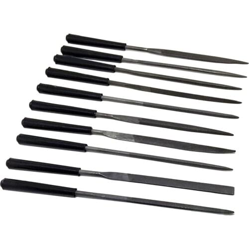 Needle Guitar Fret Nut Saddle Files Guitar Repair Luthier Tool Supplies Set of 10Pcs