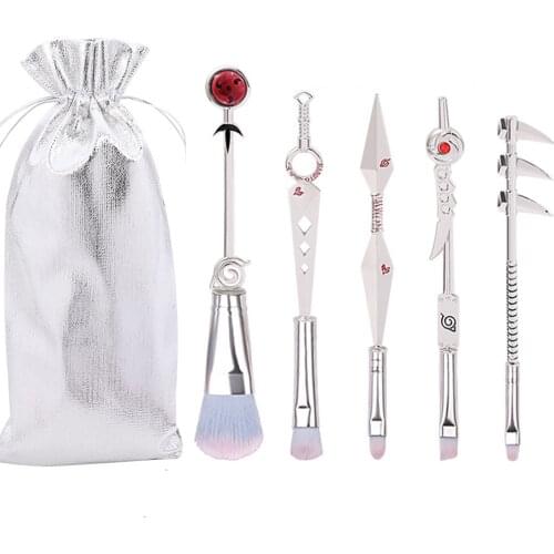 5pcs Japanese Anime Makeup Brush Set Cosmetic Anime Cosplay Gift Makeup Brush Set For Women Makeup Tools Maquiagem Maquillaje