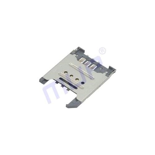 Original new 100% SIM card connector metal clamshell mupC717 connector 6P spot gold plated contacts