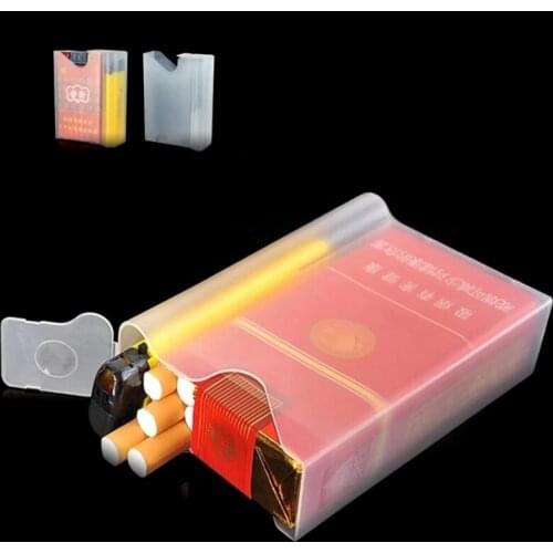 Portable Plastic Cigarette Case Box Tobacco Cigar Cover Storage Holder Smoking Gadget