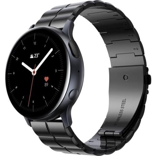 ANBEST 20mm Watchband for Samsung Galaxy Watch active/Galaxy watch active2/Galaxy watch 3 Quality Stainless Steel Strap