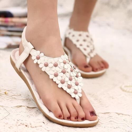 2021 Summer shoes women flat sandals elastic band flower summer sandals women shoes basic casual shoes woman zapatos de mujer
