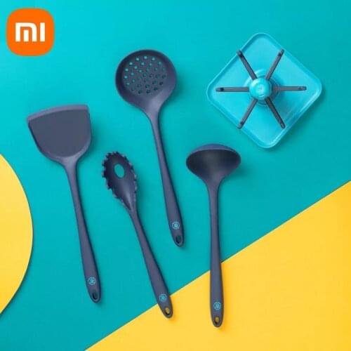 Xiaomi Silicon Cooking Baking Heat-resistant Non-stick Silicone Soup Spoon Spatula Shovel Silicone Kitchen Utensils set