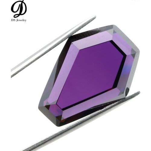 Special Cut Amethyst CZ Stone For Jewelry