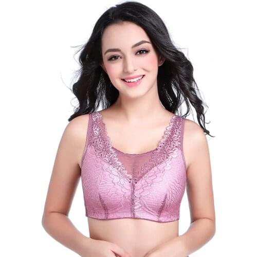 6026 Super Soft Comfortable Mastectomy Bra 75-95ABC Artificial Breasts Bra with Pockets for Breast Cancer Women