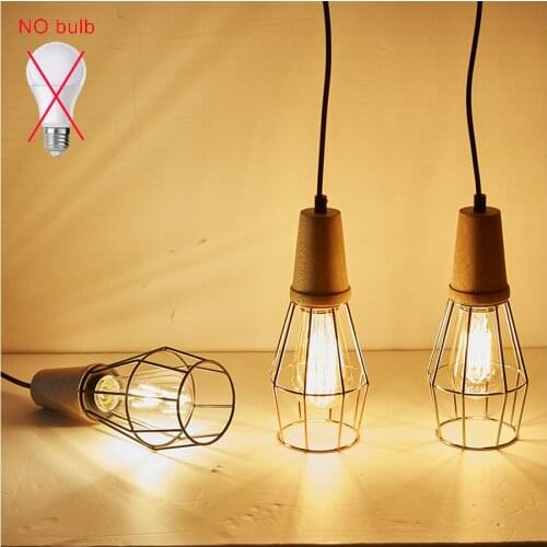 Led chandelier decorative ceiling lamps ndoor pendant for diningroom loft Vintage livingroom Table Industrial shade suspension