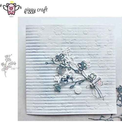 Piggy Craft metal cutting dies cut die mold Cherry branch decoration Scrapbook paper craft knife mould blade punch stencils dies