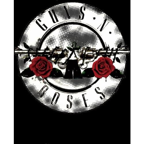 Punk suncha Rose Flower Gun Heat Transfers Patches Boy Iron On Sticker For T-shirt Dresses Patch DIY Clothes Applique Decoration