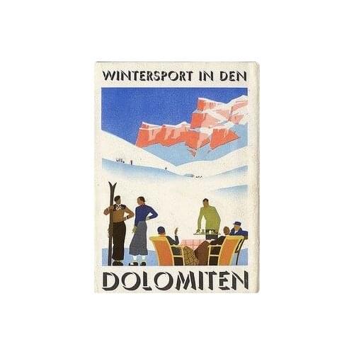 Wintersport in Den Dolomiten Austria Scenic Tour Travel Vintage Retro Poster Canvas DIY Wall Paper Posters Home Decor Gift