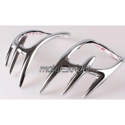 Left Right Motorcycle Goldwing Chrome Fairing Mirror Back Accent Grilles For Honda GL1800 2001-2011 02 03 04 05 06 07 08 09 10