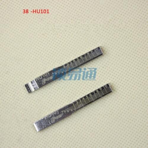 10pcs Engraved Line Key for Volvo Ford Jaguar Max 2 in 1 LiShi HU101 Type scale shearing teeth blank car key locksmith tools