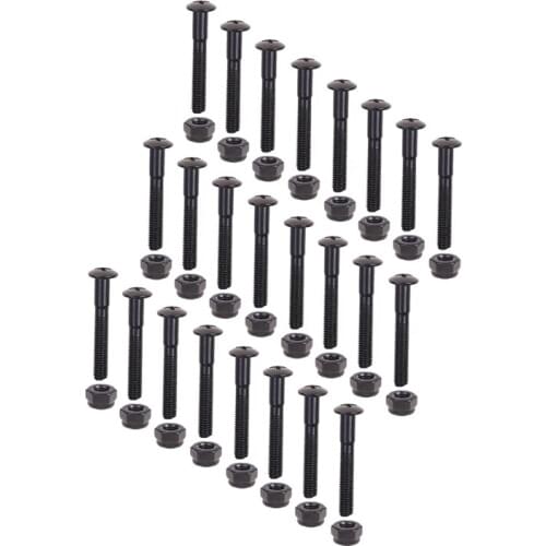 24 Pcs Longboard Skateboards Cruiser Hardware Screws Mounting Bolts Set (1.22inch)