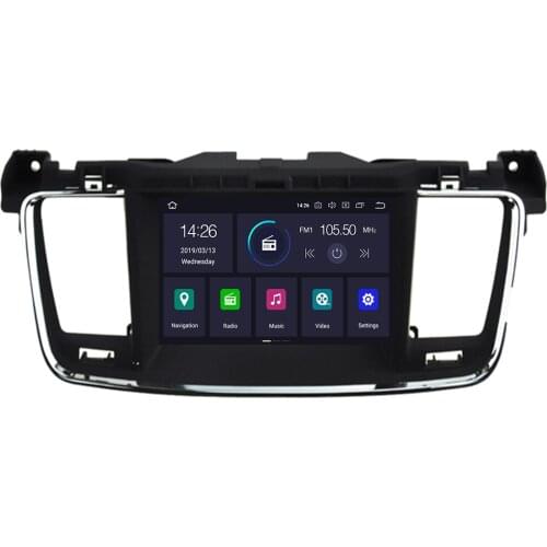 Car DVD player GPS navigation for PEUGEOT 508 2011 2012 2013-2019 Android 10/Android 9 multimedia auto stereo head unit two din