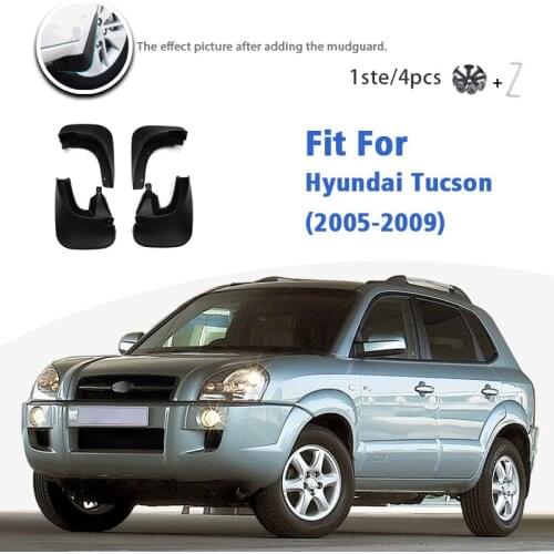 Mudflaps For Hyundai Tucson 2005-2009 Front Rear 4pcs Mudguard car Accessories Auto Styline Mud Flap Fender Splash Guards