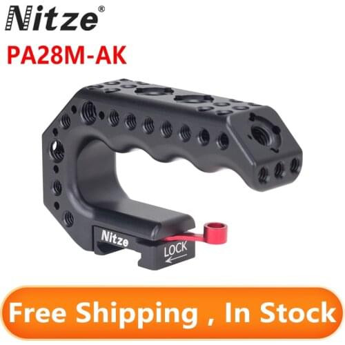 NITZE STINGER Quick Release Top HANDLE WITH QR NATO CLAMP AND NATO RAIL - PA28M-AK Universal For TILTA NITZE BMPCC 4K Cage