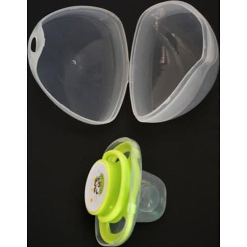 Baby Dummy Pacifier Case BPA-Free Nipple Shield Container HolderTransparent Safe Infant Soother Pod Storage Box