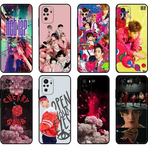 Black tpu Case For Xiaomi Redmi 9T Case Redmi Note 9T Note 10 Pro Case NCT 127 Kpop Boys