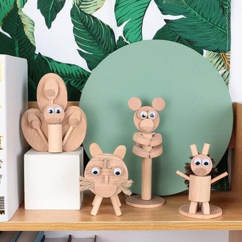 Childrens Creative Kindergarten Diy Materials Three-dimensional Handmade Art Zone Regional Materials Baoyuanmu Puzzle