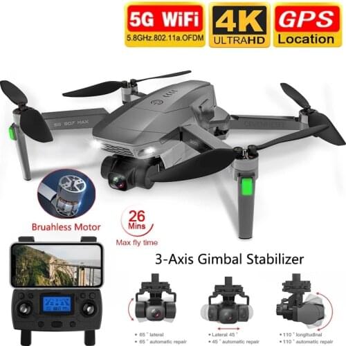 Best SG907 PRO GPS Drone with 2 Axis Gimbal Camera 4K HD 5G Wifi Wide Angle FPV Optical Flow RC Quadcopter Dron vs SG906