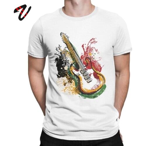 Punk Mens Tshirt Electric Guitar Grunge Poster T-Shirt Music Rock N Roll Men T Shirts Funny Tee Shirt Pure Cotton Summer Clothes