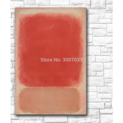 Rothko Red and Pink on Pink by Mark Rothko Classical Still Life Oil Painting Living Room Canvas Modern Pictures For Art No Frame