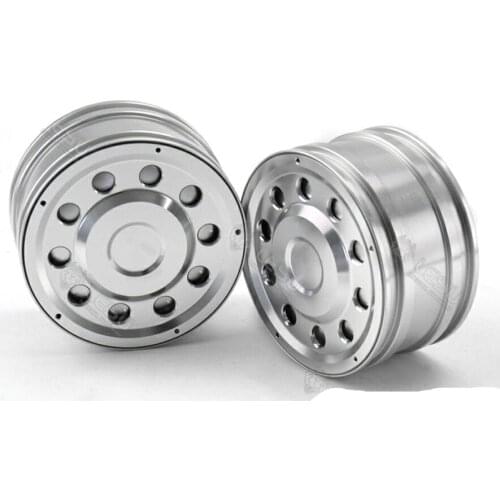 Aluminum Alloy Front Wide Wheel Hub (RINGS ) Kits Fit For Tamiya 1/14 RC Tractor Trailer SCANIA BEENZ MAN VOLVO KING Toys Truck