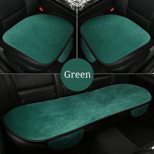 Short plush car seat cover front and rear seat protection pads non-slip car accessories comfortable and warm car cloak pad