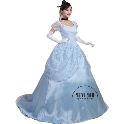 Cinder Princess Dress Costume cosplay Halloween Costume For Women Custom-Made Free Shipping
