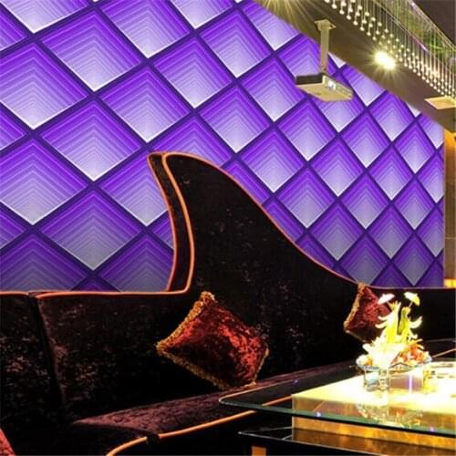 Wellyu Colorful purple bright KTV bar hotel waterproof wallpaper front entertainment club gold foil silver foil wallpaper