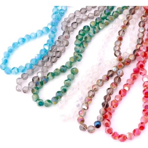Fashion 15colors 8mm 70pcs Rondelle Irregular section ball faceted Crystal Glass Beads Loose Spacer Round Beads Jewelry Making