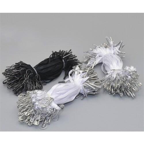 Ribbon Hoist Pin Sling Clothing Tag Rope Paper Tag Display Hanging Cord Brooch Tag Sling Sign Label Card Suspension Cord 100 Pcs