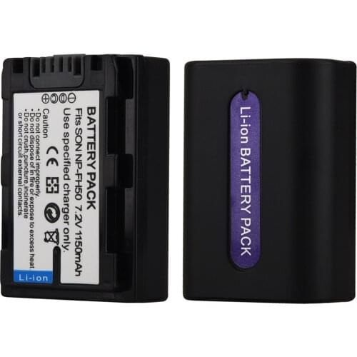 1150mAh NP-FH50 NP-FH60 NP-FH70 Rechargeable Li-ion Camera Battery for Sony A230 A330 A290 A380 A390 dcr-sr62 DCRSR200 DVD305