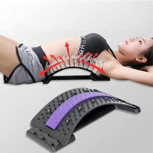 Back Massager Stretcher Massageador Lumbar Support Fitness Equipment Massage Relaxation Spine Pain Lumbar Relief Back Stretcher