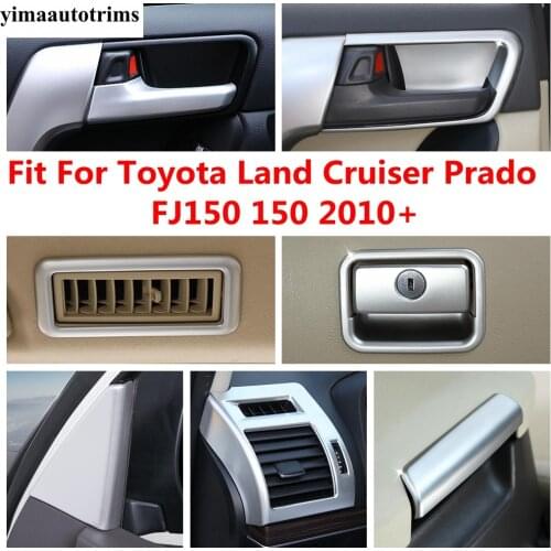 Head Light Armrest Box Button Dashboard Front Panel Cover Trim Accessories For Toyota Land Cruiser Prado FJ150 150 2010 - 2020