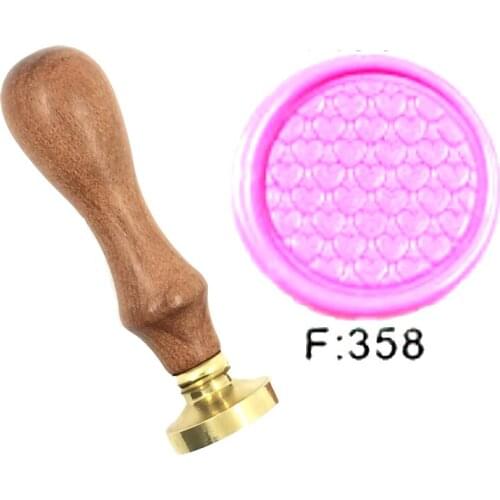 Lovely love Heart Wax Stamp Exquisite Paint wood handle,DIY Ancient Seal Retro Stamp,Personalized Wax Seal High Quality