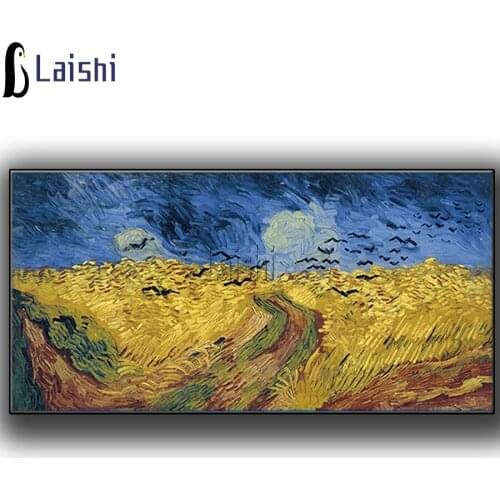 Wheat Field Crows abstract full drill square Crystal Paintings Diamond Embroidery Full round diamond painting Diamond Mosaic art