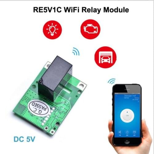RE5V1C Wifi switch jog/self-locking smart APP voice relay module SONOFF WiFi DIY Switch
