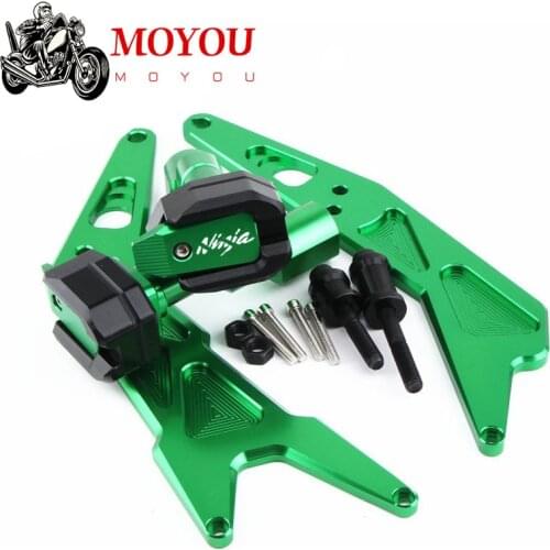 For KAWASAKI NINJA250 NINJA300 NINJA 250 300 2013-2018 Frame Sliders Falling Fairing Protector Accessories Crash Pads Motorcycle