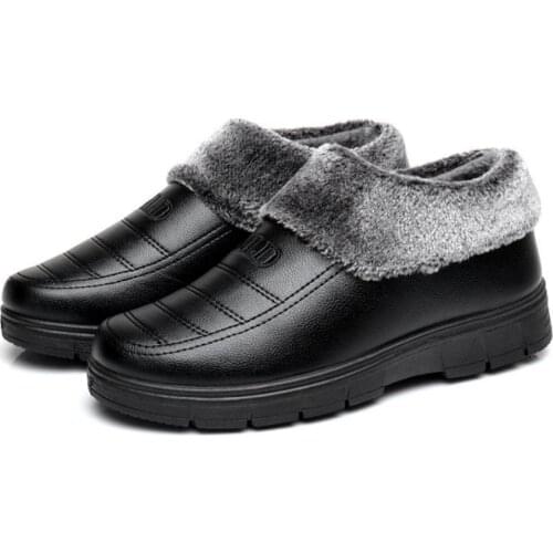 Winter Warm Snow Boots Men Plush Rubber Designer Ankle Botas For Male Wear-Resistant Hombre Safety Shoes Masculina Erkek Bot