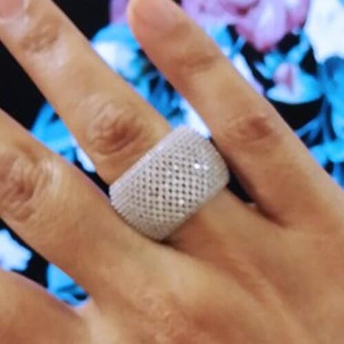 Blachette Jewelry Luxury Noble Ring Natural Cubic Zirconia Fine Fashion Stone Jewelry For Womens Best Gift New Design Charm