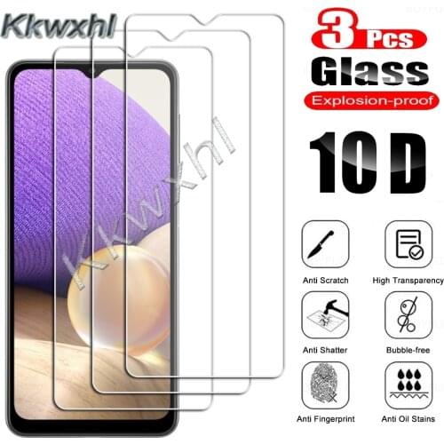3PCS Tempered Glass For Samsung Galaxy A02 A22 A32 A42 A52 A72 F02s F12 F52 F62 M02 M02s 4G 5G Protective Screen Protector Film