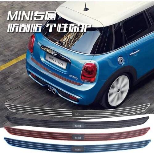 Rear bumper rubber edge protection For MINI cooper COUNTRYMAN R55 R56 R57 R60 F54 F55 F56 F60 car styling lip bumper