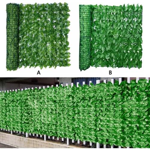 Privacy Fence Screen, Artificial Leaf Hedges Fence Wall Panel Screen for Home Garden Backyard Decor 20x39in